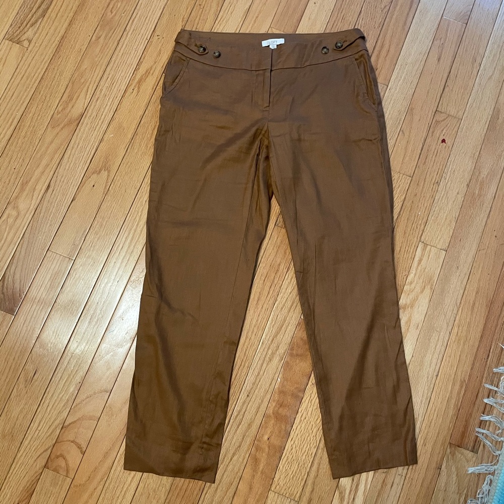 LOFT Brown Ankle Pants